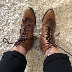 Vintage Victorian style leather boots